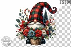 Christmas Gnome Sublimation - Clipart PNG Design Product Image 1