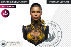 Mystic Mage Portrait Fantasy Sorcerer &amp; Wizard PNG Clipart Product Image 1