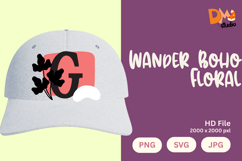 Wander Boho Floral Monogram Product Image 1