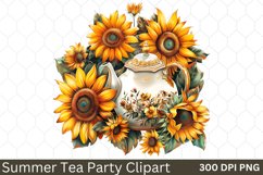 Summer Tea Party Clipart Bundle Product Image 21