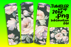 ELEGANT 20oz Tumbler Graphic for Custom Gifts , Flower Patte Product Image 1