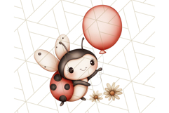 Cute Ladybug Clipart PNG, Pastel Whimsical Bug Illustrations Product Image 2
