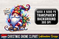 Christmas Gnome Clipart PNG #30 Product Image 1