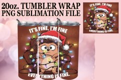 Luminous Sublimation 20oz tumbler wrap, Xmas Product Image 1