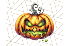 Spooky Jack O Lantern PNG Clipart, Scary Halloween Pumpkins Product Image 2