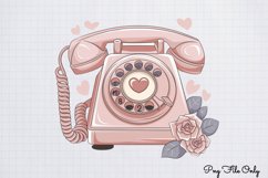Retro Valentine Day Clipart PNG Product Image 1