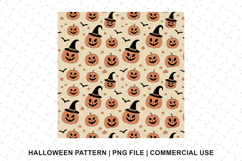 Halloween Pumpkin Pattern Png | Sublimation | Digital Paper Product Image 1