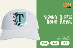 Sienna Thistle Boho Floral Monogram Product Image 1