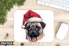 Christmas Dog Sublimation Mouse Pad PNG Design Product Image 1