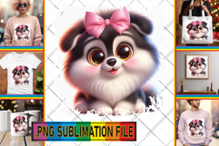 Playful PNG Design for TSHIRTS, 3D Dog Product Image 1