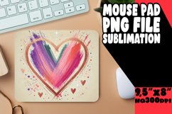 WHIMSICAL DESK MAT PLAYFUL DESIGN, Heart Product Image 1