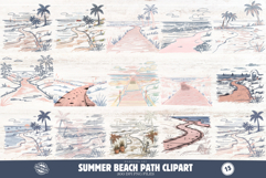 Summer Beach Path Clipart Product Image 1