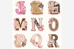 Faith Collage Alphabet PNG Bundle | Christian Leopard Product Image 4