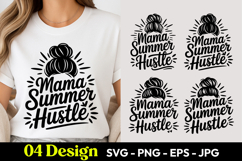 Mama Summer Hustle SVG PNG Product Image 1
