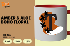 Amber &amp; Aloe Boho Floral Monogram Product Image 1