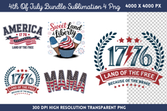 4th Of July Sublimation PNG Product Image 1
