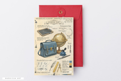 Ephemera School Junk Journal Pages Product Image 6