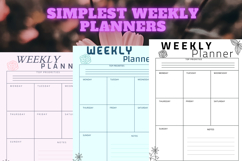 best simplest weekly planner freebie 50,free Weekly planners Product Image 1