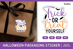 Halloween Small Business Packaging Sticker | Trick Or Treat Product Image 1