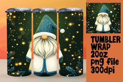 Winter Gnome Tumbler Wrap 20oz Christmas Design Product Image 1