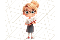 Teacher at Work Clipart, Teaching PNG, School Graphics Product Image 30