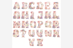 Book Besties Alphabet PNG Bundle, A-Z Bookish Letters, Cute Product Image 2