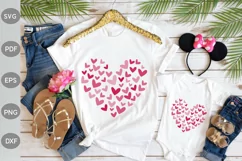 Mom and Baby Heart Couple For Valentine SVG Design Product Image 1
