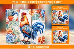 Hen Tumbler Wrap Designs, Sublimation Wrap Product Image 1
