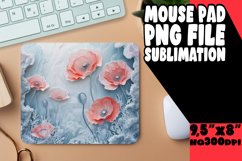 Mouse Pad 3D Flower Hole Design Sublimation PNG Product Image 1