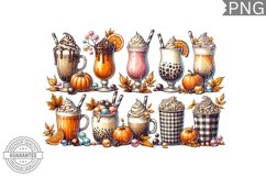 Fall Coffee Sublimation Design - High Quality 300 Dpi Product Image 1