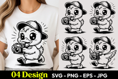 Cute Picnic Chick SVG PNG Product Image 1