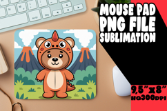 Sweet Desk Mat Sublimation Style, Cute Bear Product Image 1