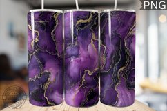 Purple Luxury Alcohol Ink Tumbler Wrap -High Quality 300 Dpi Product Image 1
