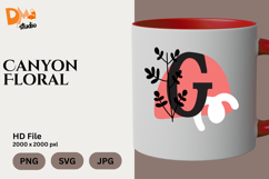 Canyon Floral Monogram Product Image 1