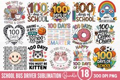 100 Days Of School Sublimation Bundle PNG Product Image 1