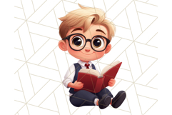 Boy Teacher Clipart PNG, Cute Male Teacher Illustration Product Image 2