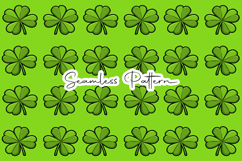 St. Patrick's Day Seamless Patterns - Leprechaun &amp; Clovers Product Image 8