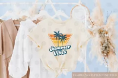Summer Vibes Sublimation PNG | Retro Palms PNG | Sunset PNG Product Image 3