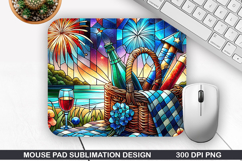 Mouse Pad Sublimation, 4th Of July Mouse Pad PNG Product Image 1