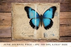 Printable Junk Journal Pages butterfly 34 Product Image 1