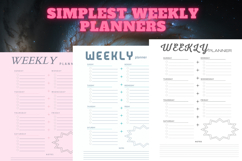 best simplest weekly planner freebie 52,free Weekly planner Product Image 2