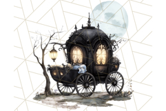 Dark Enchanted Princesses, Gothic Fairy Tale Clipart PNG Product Image 2