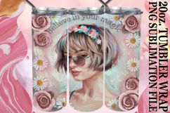 Joyful Memories 20oz tumbler wrap, Woman Product Image 1