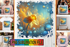 BRIGHT PNG Sublimation Magic, 3D Flower Product Image 1
