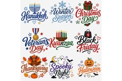 Holiday Planner Stickers Clipart PNG, 41 Holiday Sticker Product Image 6