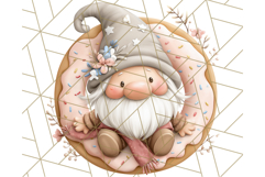Watercolor Winter Gnome Clipart, Cute Gnome Christmas PNG Product Image 2