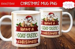 Funny Christmas mug wrap PNG, Goattastic christmas mug png Product Image 2