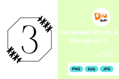 Bohemian Bloom Monogram Product Image 1