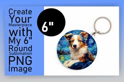 Dog Art Round Design Artistic PNG Sublimation Product Image 1