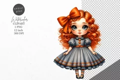 Doll clipart, Nursery clipart, Toy clipart Product Image 1